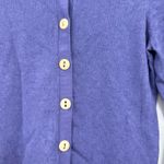 Boden button front long sleeve cotton lavender purple cardigan sweater size 8 Photo 3