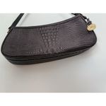 Brahmin  black Anytime Mini Melborn Croc Leather Shoulder Bag Hobo Luxury Photo 3