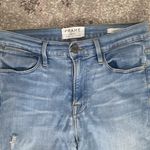 frame denim  Women's Light Wash Le High Rise Skinny Waterford Distressed Jeans 28 Photo 1
