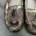 House of Harlow 1960 Marion Beaded Moccasin Flats 6.5 Photo 4