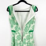 Antonio Melani Natasha Green Poplin Sateen Floral A-Line Maxi Dress, Size 4 Photo 4