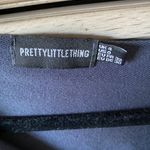 Pretty Little Thing Cropped Navy Half Zip Photo 2