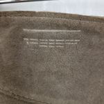 VTG Blue Asphalt Leather Fringe Mini Skirt 9 Brown Suede Rodeo Western Cowgirl Size 8 Photo 3