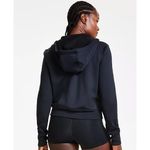 Nike  Dri-FIT Womens Full Zip Hooded Athletic Jacket Swoosh Black Size Large Photo 1