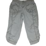 Natural Reflections Natural Reflection Khaki Lightweight High Waist Cropped Casual Capris 4 Photo 0