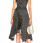Caroline Constas silk black polka dot ruffles Flounce Skirt EUC Photo 1