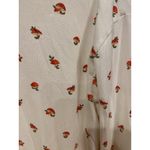 SKIMS Shirt Womens Small White Mushroom Print Long Sleeve Stretch Loungewear Top Photo 2