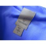 Vera Wang NWT  Blue Knotted Slit Shoulder Grecian Chiffon Sleeveless Gown Dress 2 Photo 6