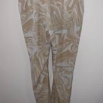 Juicy Couture White Tan Swirl Sweatpants Size large Micro Sherpa Lined Warm Photo 6