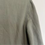 Zadig & Voltaire  Kavy Green Military Army Style Linen Cotton Jacket Size Small Photo 8