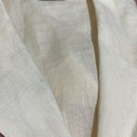 Max Mara linen short sleeve button down shirt blouse yellow cream made in Italy Photo 6