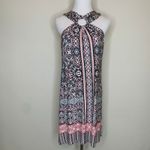 Soma Dress Stained Glass Pattern Ring Front Sz Medium Black Photo 1