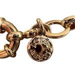 J.Crew  Gold Tone Rivoli Necklace Black Lucite Adjustable 20" Photo 4