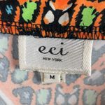 ECI New York Maxi Skirt Women's Size Medium Orange Tribal Print Boho Bohemian Photo 4