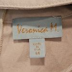 Veronica M 💕💕 100% Suede V-Neck Choker Sleeveles Top ~ Light Beige Medium NWOT Photo 4