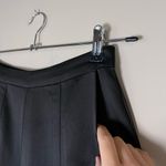 NBD  Drew Satin High Rise Front Slit Wide Leg Pants Black Small Photo 4