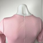 Missguided  Pink Round Neck Short Sleeve Stretch Mini Bodycon Sheath Dress Sz 6 Photo 4