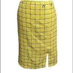Requirements tweed basket weaved lime green skirt Photo 1