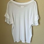 Current/Elliott white ruffled roadie tee Photo 6