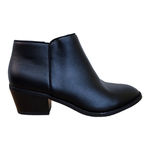 Amazon Essentials Black Faux Leather Ankle Booties Women’s Size 6.5 Photo 1