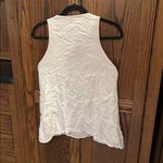 Stetson  White Silver Tank Top Beaded Aztec Western Double layer NFR rodeo small Photo 4