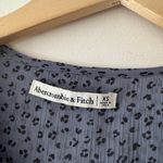 Abercrombie & Fitch Blue Leopard Print Sheer Long Sleeve Bodysuit Photo 6