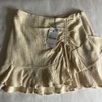 Stradivarius  beige ruffle mini skirt  Photo 0
