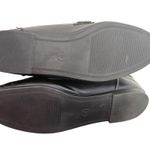 A New Day  Gold Chainlink Faux Leather Womens Loafers Size 8 Black Slip On Preppy Photo 9