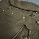 Ralph Lauren Women's PM/M Terry Steampunk Military Green Jacket Gold Buttons Photo 12