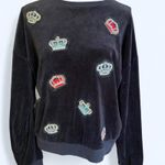 Juicy Couture Velour Crown Sweatshirt Size Large Photo 2