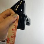 Cider Black Patent Leather Square Toe Slingback Block Heel Shoes Size 41 Photo 6