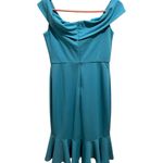 MARINA Strapless Teal Dress Blue Size 6 Photo 1