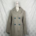Anthropologie ‎ Tulle Embroidered Pattern Peacoat Dress Jacket Size XS NWT Photo 3