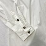 Universal Standard  Stretch Cotton Poplin Button Down Shirt White size 18, Medium Photo 5