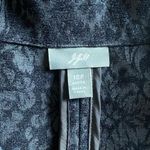 J.Jill Blazer Black Brocade Jacket 12 Petite Classy Minimalist Photo 3
