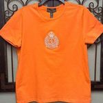 Ralph Lauren Lauren  orange logo logo short sleeve tee Photo 0