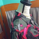 Nic+Zoe  Vibrant Pinks , black & grey button down Blouse Photo 4