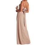 Birdy Grey Chiffon Taupe  Bow back Bridesmaid dress Photo 1