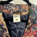 Vintage Multicolor Blazer with Button Details Red Size 18 Photo 3