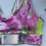 Nanette Lepore  Printed Sports Bra Large New Multicoloror Medium Support Photo 2