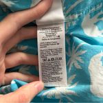 J. Crew Factory Elephant Print Cotton Short Sleeve Button Up Pajama Top Large Blue Photo 7