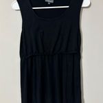 Milk Nursingwear Black Sleeveless Gathered Maternity Top Size S Rayon Spandex Photo 0