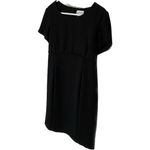 Motherhood Maternity Women’s Black Dress Large Short Sleeve Lined Scoop Neck Photo 1