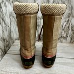 Esprit Espirit Women Sz 7 Pink Tan Belinda Muck Boots Farmcore Lace Up Tall Duck Shoes Photo 5