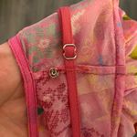 Saloni Marissa Ruffle 100% Silk Pink Floral Long Sleeve Mini Dress Women size 6 Photo 10