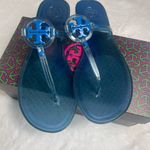 Tory Burch  Mini Miller Flat Thong  Sandals Dark Blue size 7 Photo 1