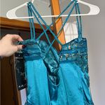 Beaded Mermaid Dress Blue Size L Photo 2