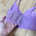 AUDEN Silky Lilac Heart Bralette Crop Top Corset Size Small Mesh back Purple Photo 5