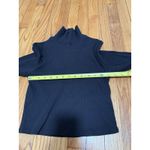 Reformation  Davy Cropped Ribbed Turtleneck Tee in Black Size Large Photo 6