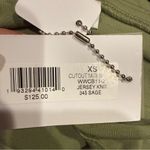 We Wore What  Size XS‎ Cutout Midi Skirt Sage Green Coastal Beach Party NWT Photo 2